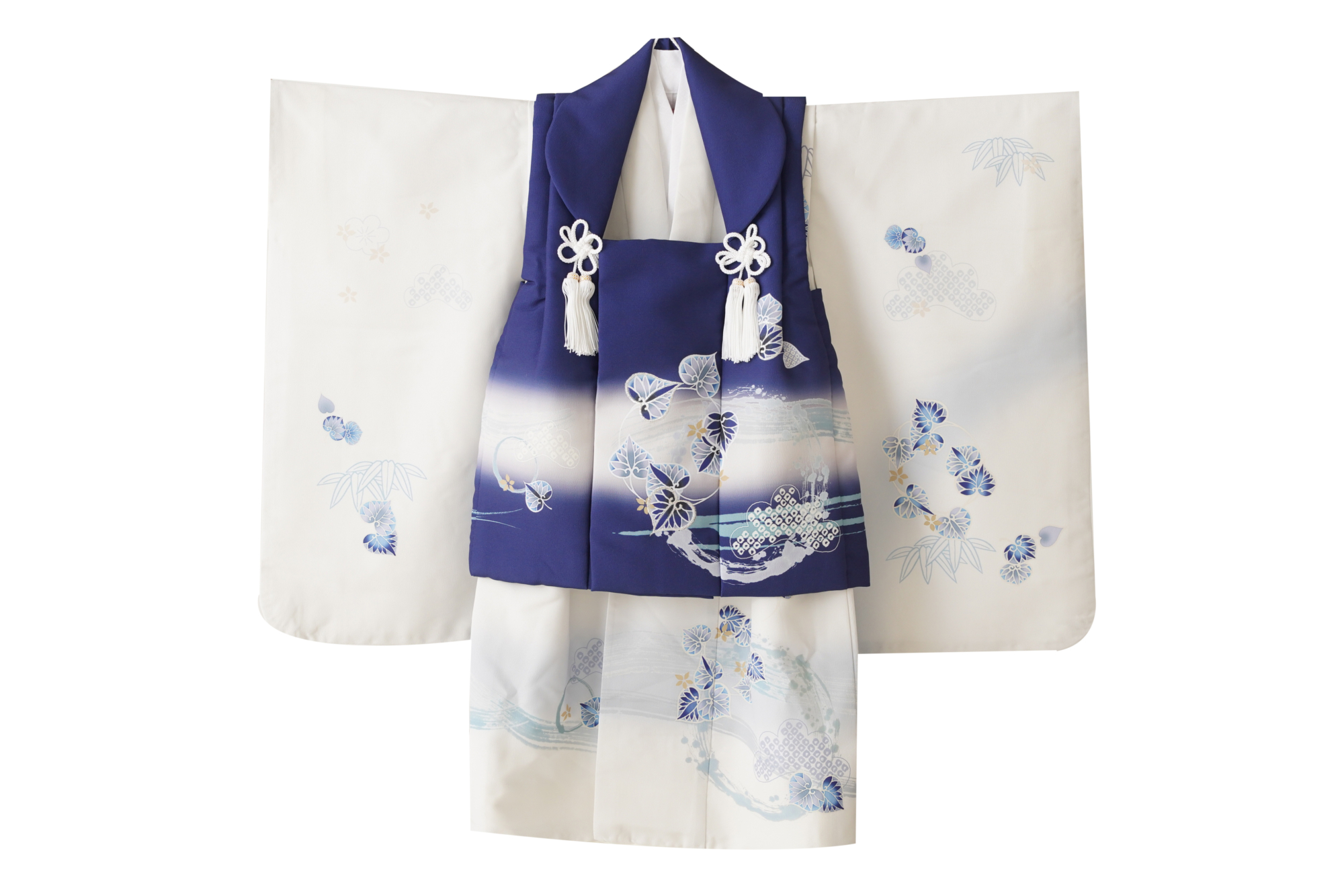 5ss-10　白・青　被布・葵