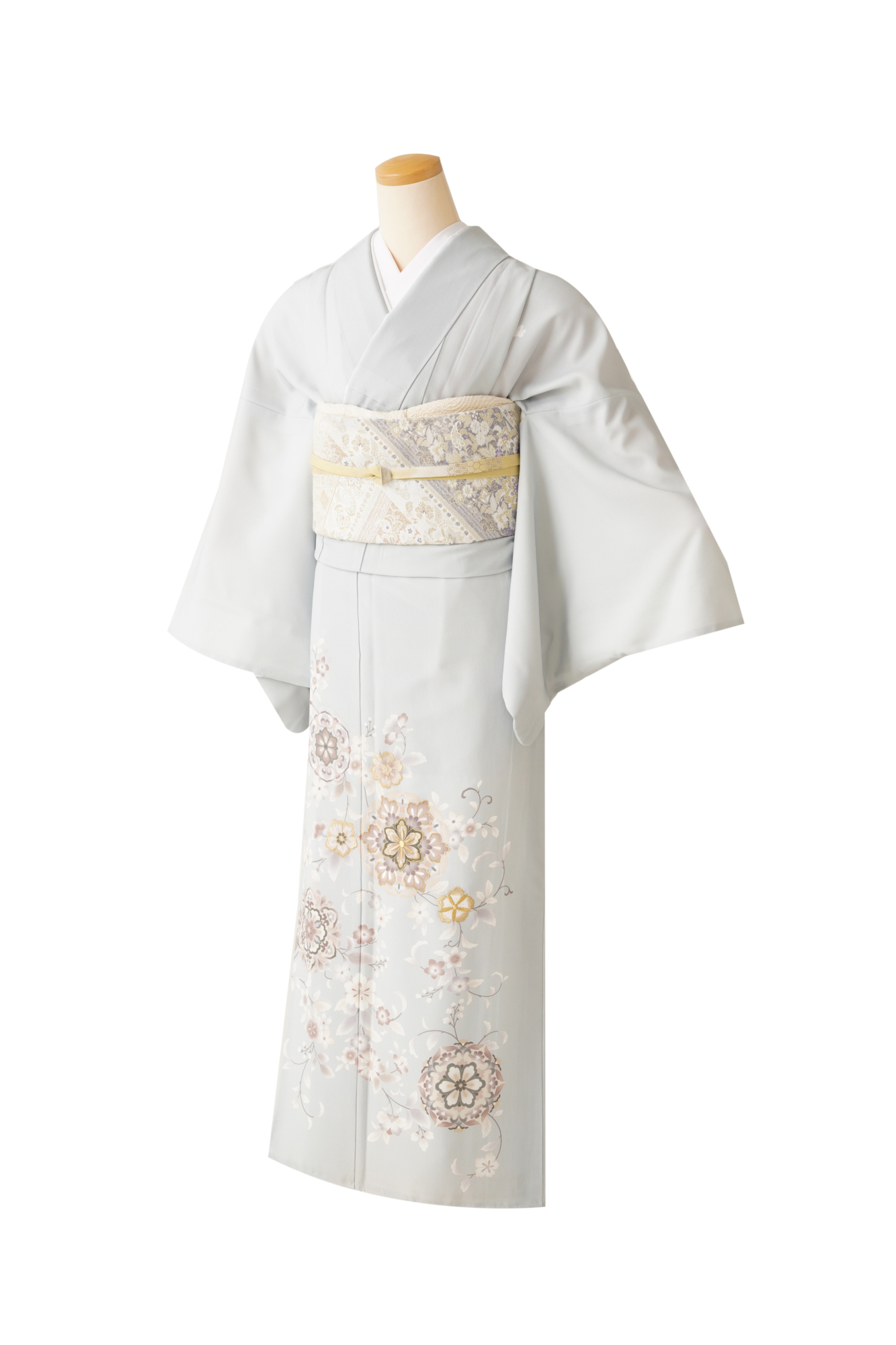 H-52　あさぎ・吉祥紋付(LL)